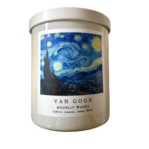 Starry Night Van Gogh Art Leoben Moonlit Woods Candle